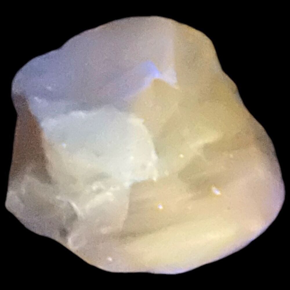 Yellow Translucent Layered Art Glass Cullet Glowing Manganese Slag Glass #4GX294